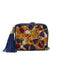 VINTAGE CHANEL JEWELRY PATTERN FRINGE MINI CHAIN SHOULDER BAG BLUE LAMB SKIN GOLD HARDWARE 90342592