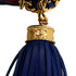 VINTAGE CHANEL JEWELRY PATTERN FRINGE MINI CHAIN SHOULDER BAG BLUE LAMB SKIN GOLD HARDWARE 90342592