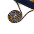 VINTAGE CHANEL JEWELRY PATTERN FRINGE MINI CHAIN SHOULDER BAG BLUE LAMB SKIN GOLD HARDWARE 90342592