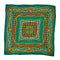 VINTAGE CHANEL JEWELRY PATTERN SCARF GREEN SILK 90329023
