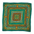 VINTAGE CHANEL JEWELRY PATTERN SCARF GREEN SILK 90329023