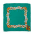 VINTAGE CHANEL JEWELRY PATTERN SCARF GREEN SILK 90330678