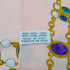 VINTAGE CHANEL JEWELRY PATTERN SCARF LIGHT PINK SILK 90328719