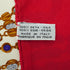 VINTAGE CHANEL JEWELRY PATTERN SCARF RED SILK 90326788