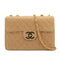 VINTAGE CHANEL JUMBO MATELASSE 30 CHAIN SHOULDER BAG BEIGE LAMB SKIN GOLD HARDWARE 90322919