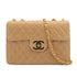 VINTAGE CHANEL JUMBO MATELASSE 30 CHAIN SHOULDER BAG BEIGE LAMB SKIN GOLD HARDWARE 90322919