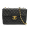 VINTAGE CHANEL JUMBO MATELASSE 30 CHAIN SHOULDER BAG BLACK CAVIAR SKIN GOLD HARDWARE 90335136