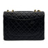 VINTAGE CHANEL JUMBO MATELASSE 30 CHAIN SHOULDER BAG BLACK LAMB SKIN 90329225