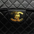 VINTAGE CHANEL JUMBO MATELASSE 30 CHAIN SHOULDER BAG BLACK LAMB SKIN 90329225