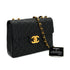 VINTAGE CHANEL JUMBO MATELASSE 30 CHAIN SHOULDER BAG BLACK LAMB SKIN GOLD HARDWARE 90333725