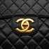 VINTAGE CHANEL JUMBO MATELASSE 30 CHAIN SHOULDER BAG BLACK LAMB SKIN GOLD HARDWARE 90333725