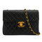VINTAGE CHANEL JUMBO MATELASSE 30 CHAIN SHOULDER BAG BLACK LAMB SKIN GOLD HARDWARE 90334170