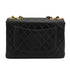 VINTAGE CHANEL JUMBO MATELASSE 30 CHAIN SHOULDER BAG BLACK LAMB SKIN GOLD HARDWARE 90334170