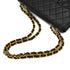 VINTAGE CHANEL JUMBO MATELASSE 30 CHAIN SHOULDER BAG BLACK LAMB SKIN GOLD HARDWARE 90334170