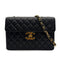 VINTAGE CHANEL JUMBO MATELASSE 30 CHAIN SHOULDER BAG BLACK LAMB SKIN GOLD HARDWARE 90317777