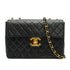 VINTAGE CHANEL JUMBO MATELASSE 30 CHAIN SHOULDER BAG BLACK LAMB SKIN GOLD HARDWARE 90335303