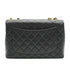 VINTAGE CHANEL JUMBO MATELASSE 30 CHAIN SHOULDER BAG BLACK LAMB SKIN GOLD HARDWARE 90335303