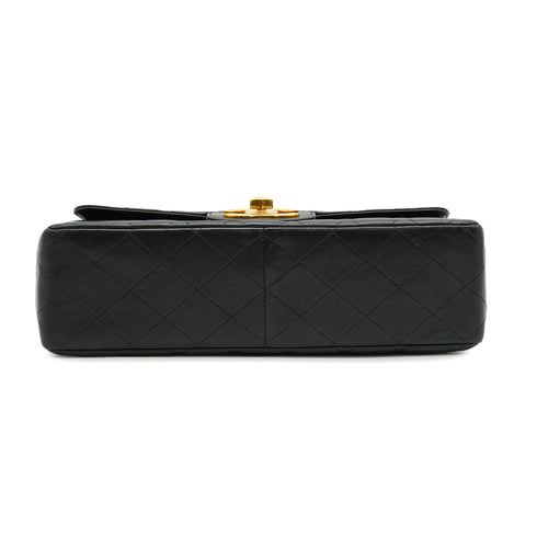 VINTAGE CHANEL JUMBO MATELASSE 30 CHAIN SHOULDER BAG BLACK LAMB SKIN GOLD HARDWARE 90335303