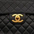 VINTAGE CHANEL JUMBO MATELASSE 30 CHAIN SHOULDER BAG BLACK LAMB SKIN GOLD HARDWARE 90340463