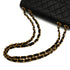 VINTAGE CHANEL JUMBO MATELASSE 30 CHAIN SHOULDER BAG BLACK LAMB SKIN GOLD HARDWARE 90340463