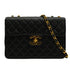 VINTAGE CHANEL JUMBO MATELASSE 30 CHAIN SHOULDER BAG BLACK LAMB SKIN GOLD HARDWARE 90346668