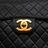 VINTAGE CHANEL JUMBO MATELASSE 30 CHAIN SHOULDER BAG BLACK LAMB SKIN GOLD HARDWARE 90346877