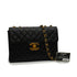 VINTAGE CHANEL JUMBO MATELASSE 30 CHAIN SHOULDER BAG BLACK LAMB SKIN GOLD HARDWARE 90347835
