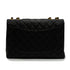 VINTAGE CHANEL JUMBO MATELASSE 30 CHAIN SHOULDER BAG BLACK LAMB SKIN GOLD HARDWARE 90347835