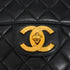 VINTAGE CHANEL JUMBO MATELASSE 30 CHAIN SHOULDER BAG BLACK LAMB SKIN GOLD HARDWARE 90347835