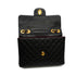 VINTAGE CHANEL JUMBO MATELASSE 30 CHAIN SHOULDER BAG BLACK LAMB SKIN GOLD HARDWARE 90347835