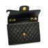 VINTAGE CHANEL JUMBO MATELASSE 30 CHAIN SHOULDER BAG BLACK LAMB SKIN GOLD HARDWARE 90350425