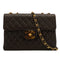 VINTAGE CHANEL JUMBO MATELASSE 30 CHAIN SHOULDER BAG DARK BROWN LAMB SKIN GOLD HARDWARE 90335828