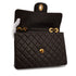 VINTAGE CHANEL JUMBO MATELASSE 30 CHAIN SHOULDER BAG DARK BROWN LAMB SKIN GOLD HARDWARE 90335828