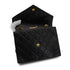 VINTAGE CHANEL LETTER FLAP MATELASSE BIG COCO CHAIN SHOULDER BAG BLACK LAMB SKIN GOLD HARDWARE 90339944
