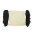 VINTAGE CHANEL LOGO ARM WARMER CHAIN WHITE BALCK FAUX FUR RTW 90335655