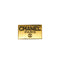 VINTAGE CHANEL LOGO BROOCH PLATE GOLD ACCESSORY 90335020