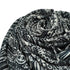 VINTAGE CHANEL LOGO COCOMARK SCARF BLACK WHITE SILK 90331873