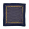 VINTAGE CHANEL LOGO GRIPOIX CHAIN PATTERN SCARF NAVY GREEN SILK 90323119