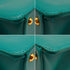 VINTAGE CHANEL LOGO HAND BAG TURQUOISE BLUE LEATHER GOLD HARDWARE 90342429