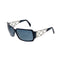 VINTAGE CHANEL LOGO RHINESTONE CRYSTAL SUNGLASSES BLACK SILVER EYEWEAR 90324626