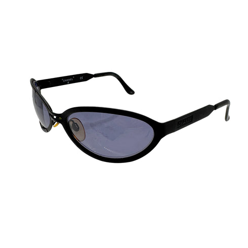 VINTAGE CHANEL LOGO SUNGLASSES BLACK EYEWEAR 90329024