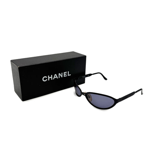VINTAGE CHANEL LOGO SUNGLASSES BLACK EYEWEAR 90329024