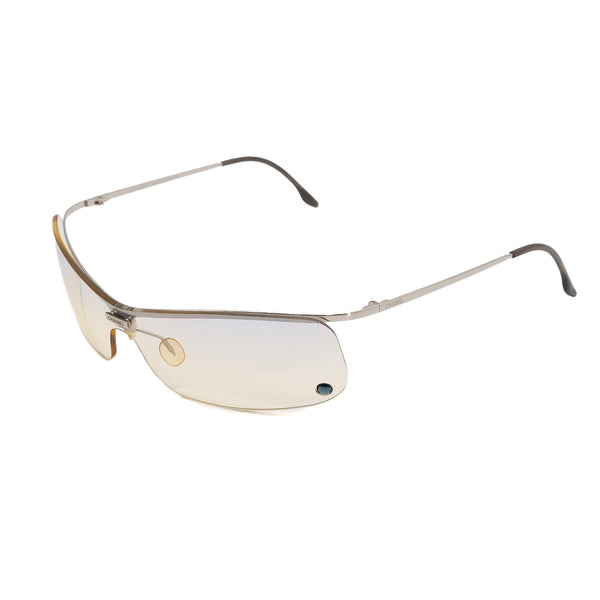 VINTAGE CHANEL LOGO SUNGLASSES CLEAR SILVER RHINESTONE EYEWEAR 90323174