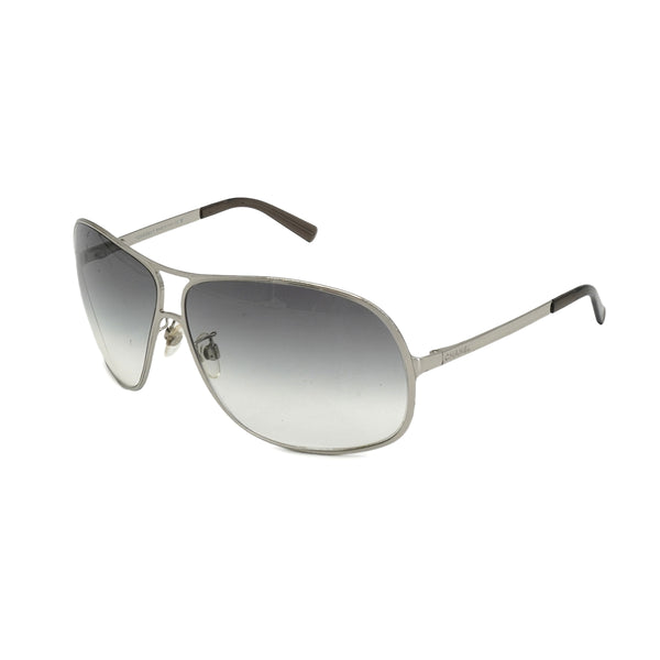 VINTAGE CHANEL LOGO SUNGLASSES SILVER EYEWEAR 90326599