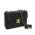 VINTAGE CHANEL MADEMOISELLE CHAIN SHOULDER BAG BLACK CAVIAR SKIN GOLD HARDWARE 90335300