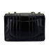 VINTAGE CHANEL MADEMOISELLE CHAIN SHOULDER BAG BLACK LAMB SKIN GOLD HARDWARE 90318632