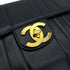 VINTAGE CHANEL MADEMOISELLE CHAIN SHOULDER BAG BLACK LAMB SKIN GOLD HARDWARE 90318632