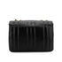 VINTAGE CHANEL MADEMOISELLE CHAIN SHOULDER BAG BLACK LAMB SKIN GOLD HARDWARE 90321147