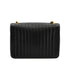 VINTAGE CHANEL MADEMOISELLE CHAIN SHOULDER BAG BLACK LAMB SKIN GOLD HARDWARE 90326606
