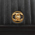 VINTAGE CHANEL MADEMOISELLE CHAIN SHOULDER BAG BLACK LAMB SKIN GOLD HARDWARE 90326606